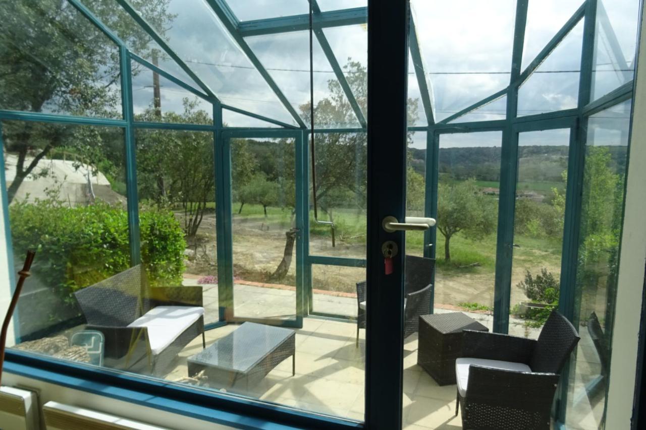 Villa Mas En Pierres Seches Avec Piscine Lussan  Esterno foto